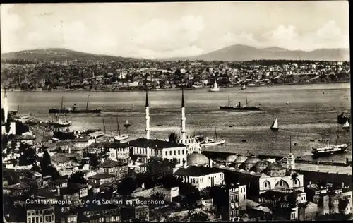 Ak Konstantinopel Istanbul Türkei, Scutari, Bosphore