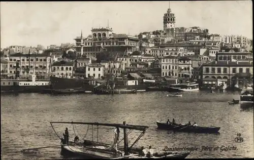 Ak Konstantinopel Istanbul Türkei, Péra et Galata