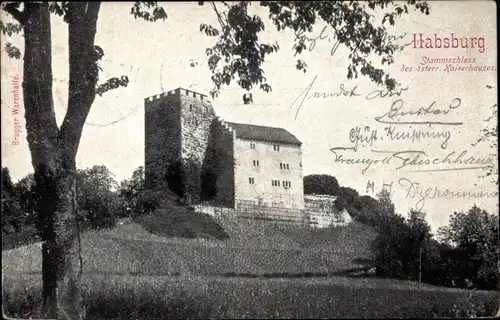 Ak Habsburg Kanton Aargau, Stammschloss des österr. Kaiserhauses