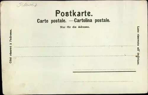 Mondschein Ak Lucerne Luzern Stadt Schweiz, Panorama