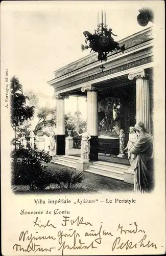 Ak Korfu Griechenland, Villa imperiale Achilleion, le Peristyle