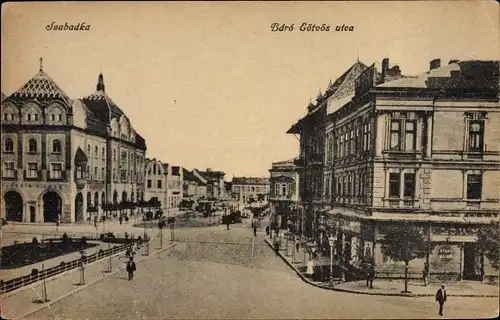 Ak Szabadka Subotica Serbien, Baro Eotvos utca