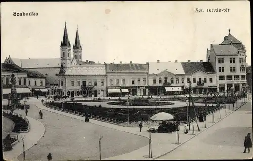 Ak Szabadka Subotica Serbien, Szt. Istvan ter