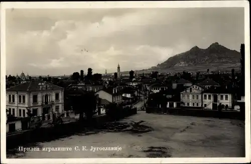 Ak Prilep Mazedonien, Blick auf den Ort