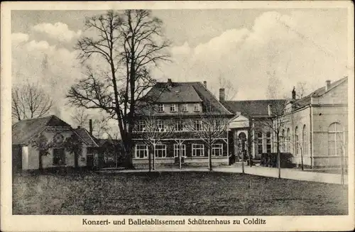 Ak Colditz in Sachsen, Konzert und Balletablissement Schützenhaus