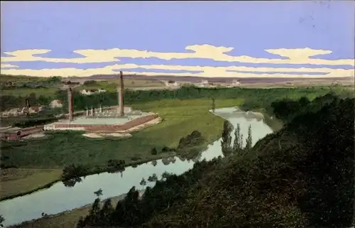 Ak Colditz in Sachsen, Neue Fabrik