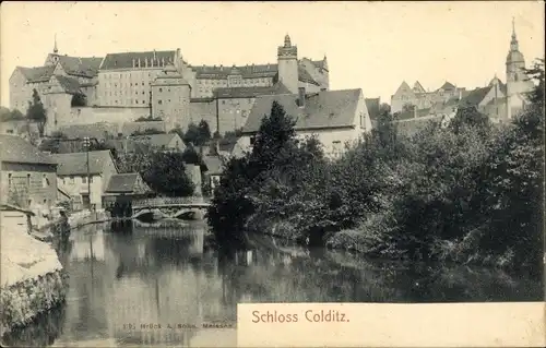 Ak Colditz in Sachsen, Blick auf das Schloss