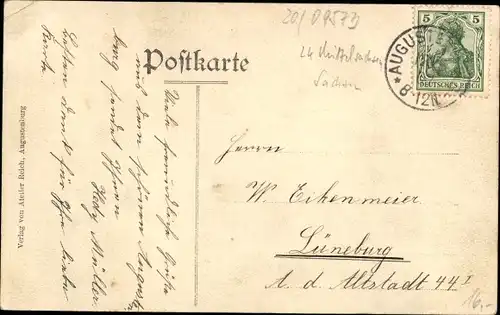 Ak Grötzingen Baden Württemberg, Augustenburg, Pensionat Lange