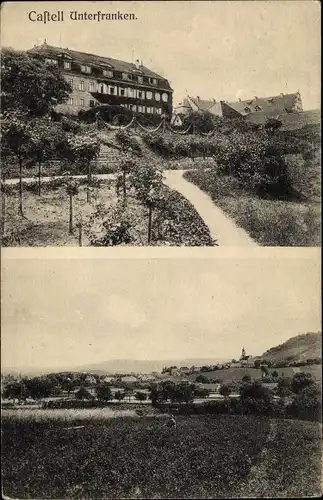Ak Castell Unterfranken, Blick auf den Ort
