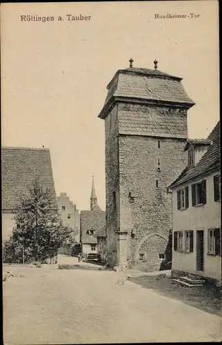 Ak Röttingen an der Tauber, Hundheimer Tor