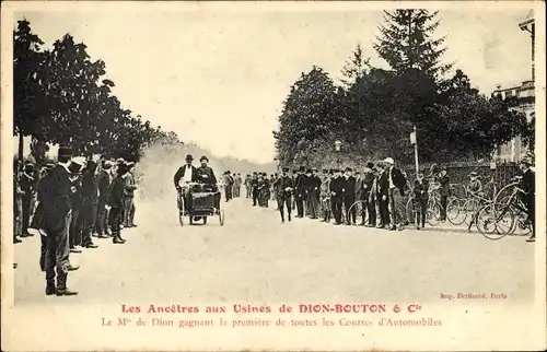 Ak Les Ancetres aux Usines de Dion Bouton et Cie, Automobil
