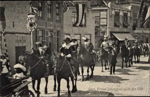 Ak Goes Zeeland Niederlande, Prinses Julianafeest op 27 Mei 1909