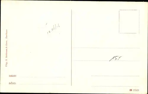 Ak Haamstede Zeeland Niederlande, Dorpsgezicht