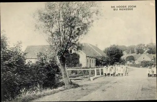 Ak De Hooge Zoom bij Renesse Zeeland Niederlande, Dorpsgezicht