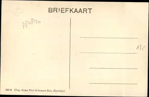 Ak De Hooge Zoom bij Renesse Zeeland Niederlande, Dorpsgezicht