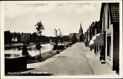 Ak 's Gravendeel Südholland, Noordvoorstraat, Kerk