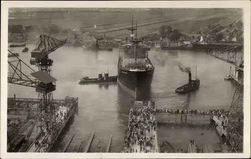 Ak Krimpen aan den IJssel Südholland, Schip Stad Leiden