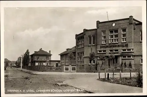 Ak Krimpen aan den IJssel Südholland, Openbare School, Oosterstraat