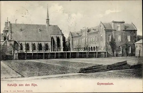 Ak Katwijk aan den Rijn Südholland Niederlande, Gymnasium