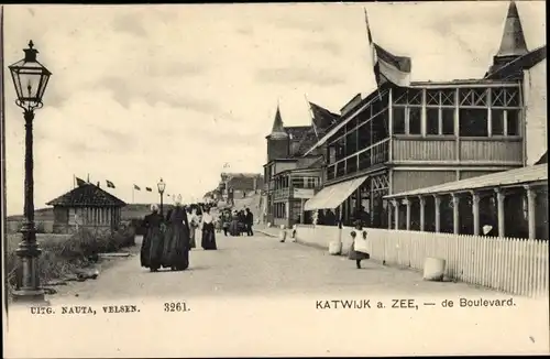 Ak Katwijk aan Zee Südholland Niederlande, de Boulevard