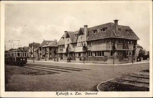 Ak Katwijk aan Zee Südholland Niederlande, Duinoord, Straßenbahn