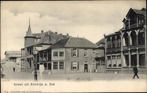 Ak Katwijk aan Zee Südholland Niederlande, Straßenpartie