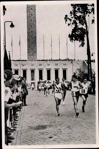 Sammelbild Olympia 1936, Marathonläufer Kitel Son