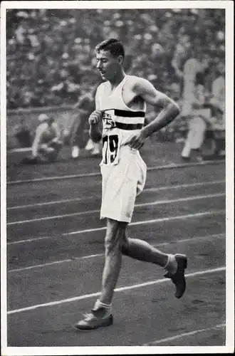 Sammelbild Olympia 1936, Geher Harold Whitlock