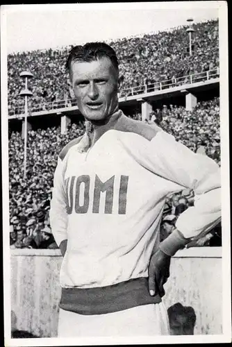 Sammelbild Olympia 1936, Finnischer Läufer Ilmari Salminen