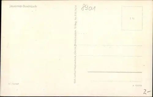 Ak Jauernick Buschbach Markersdorf Oberlausitz, Teilansicht mit Kirche