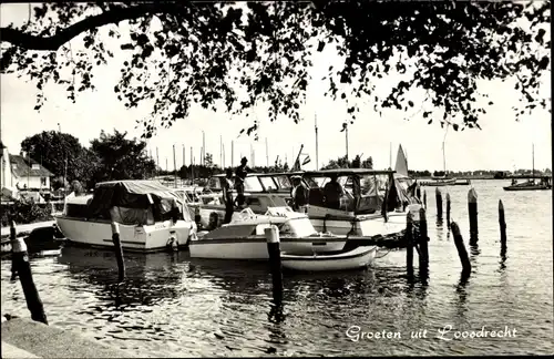 Ak Loosdrecht Nordholland Niederlande, Hafen, Boote