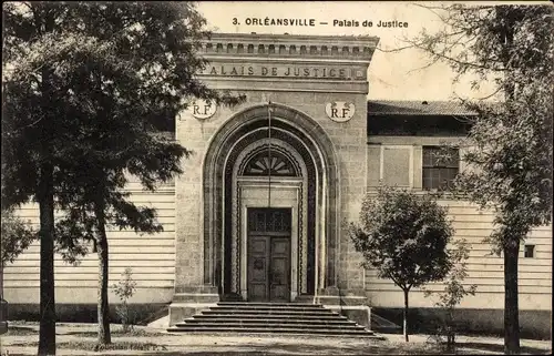 Ak Orleansville Ech Cheliff Algerien, Palais de Justice