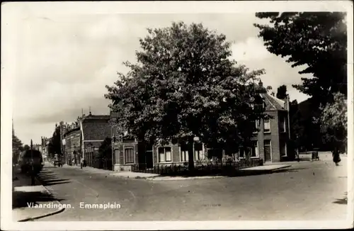 Ak Vlaardingen Südholland, Emmaplein