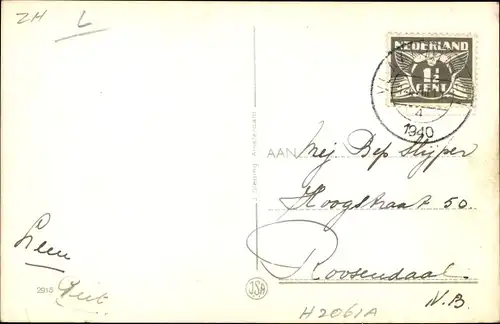 Ak Vlaardingen Südholland, Brug in 't Hof