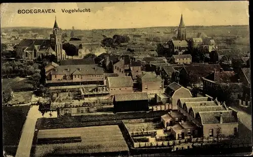 Ak Bodegraven Südholland, Vogelvlucht