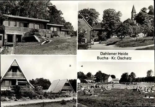 Ak Bucha Dahlen in Sachsen, Dahlener Heide, Badeteich, Ferienheim VEB Energie West
