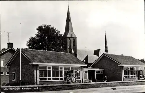 Ak Deurningen Overijssel Niederlande, Kleuterschool