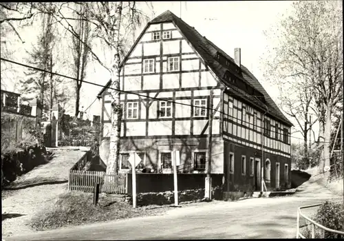 Ak Oberbobritzsch Bobritzsch im Erzgebirge, Alte Schule