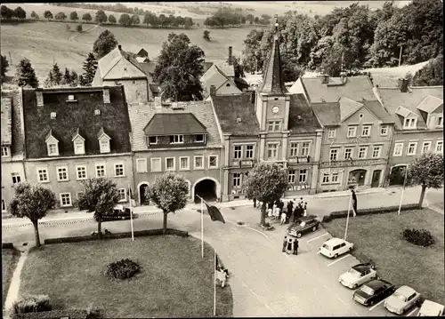 Ak Frauenstein im Erzgebirge, Teilansicht