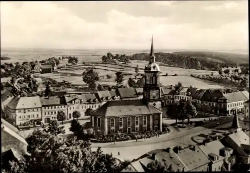 Ak Frauenstein im Erzgebirge, Teilansicht vom Schlossturm aus, Kirche