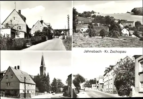 Ak Jahnsbach Thum im Erzgebirge, Ortsansichten, Straßenpartie