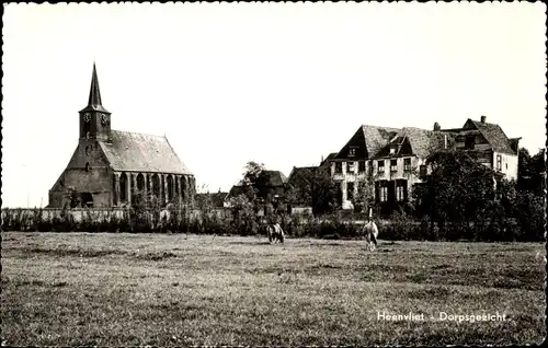 Ak Heenvliet Südholland, Dorpsgezicht, Kerk