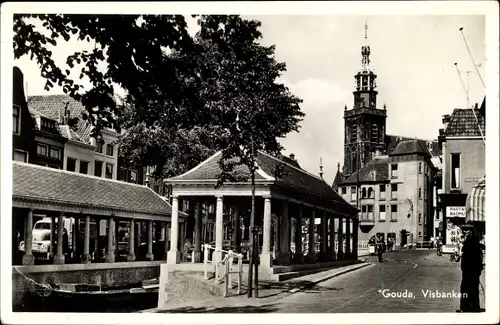 Ak Gouda Südholland Niederlande, Visbanken