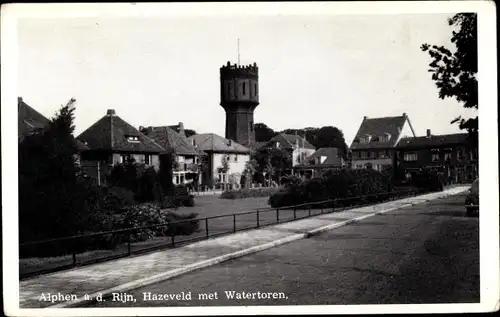 Ak Alphen aan den Rijn Südholland, Hazeveld met Watertoren