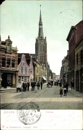 Ak Gouda Südholland Niederlande, Kleiweg