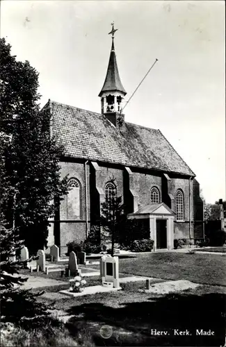 Ak Made Drimmelen Nordbrabant Niederlande, Herv. Kerk