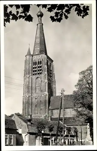 Ak Leende Nordbrabant Niederlande, R. K. Kerk