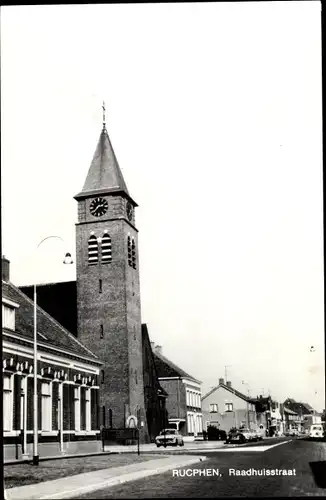 Ak Rucphen Nordbrabant Niederlande, Raadhuisstraat