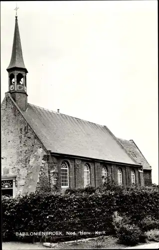 Ak Babyloniënbroek Babylonienbroek Nordbrabant Niederlande, Ned. Herv. Kerk