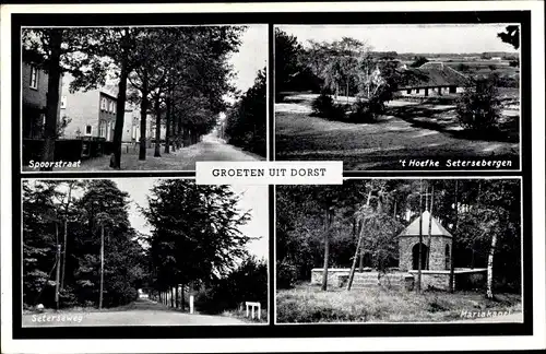Ak Dorst Nordbrabant, Setersbergen, Mariakapel, Spoorstraat, Seterseweg